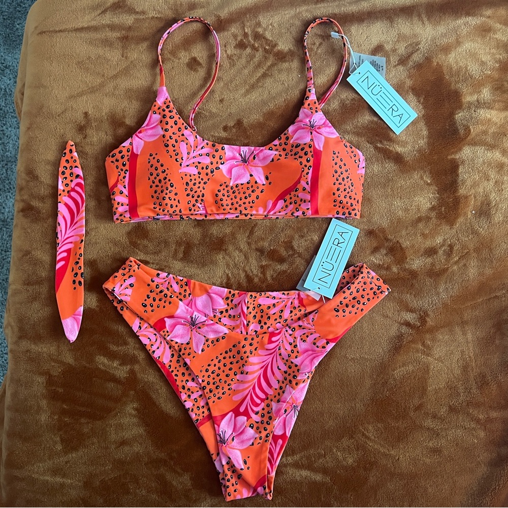 BNWT Nuera Swim Bikini Set - Papaya!